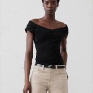 Banana Republic Black Off-Shoulder Blouse